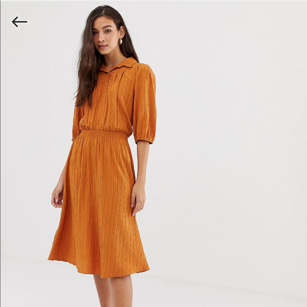 ASOS Current Air dobby tea length dress - Picture 3 of 4